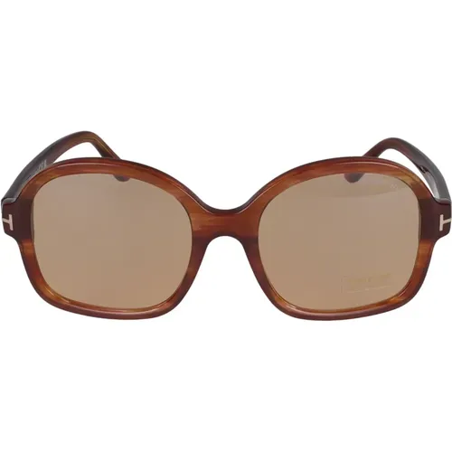 Stylische Sonnenbrille Ft1034 , Damen, Größe: 57 MM - Tom Ford - Modalova