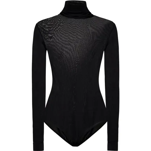 Turtleneck Bodysuit with Four Stitches , female, Sizes: XS - Maison Margiela - Modalova