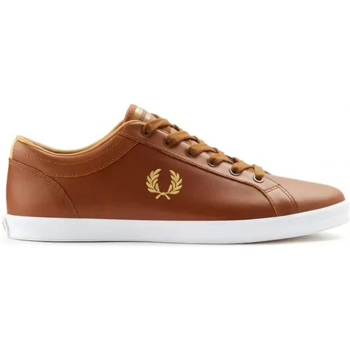 Baseline Ledersneakers , Herren, Größe: 41 EU - Fred Perry - Modalova