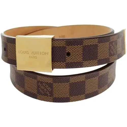 Pre-owned Leather belts , male, Sizes: ONE SIZE - Louis Vuitton Vintage - Modalova