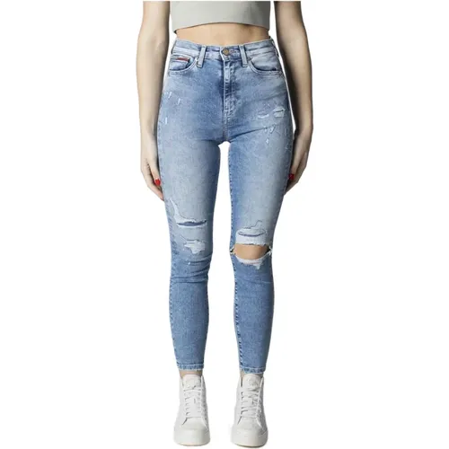 Blaue einfarbige Jeans für Damen - Tommy Jeans - Modalova
