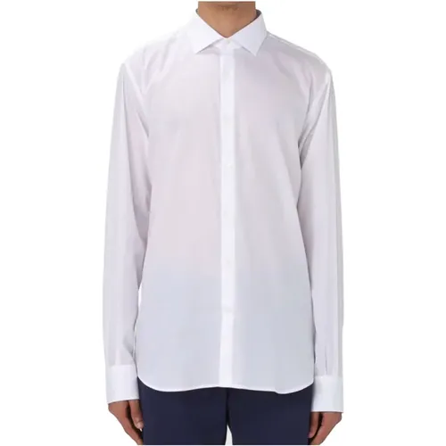Classic Long Sleeve Shirt with Sleeve Detail , male, Sizes: 3XL, XL, L, M - Brooksfield - Modalova