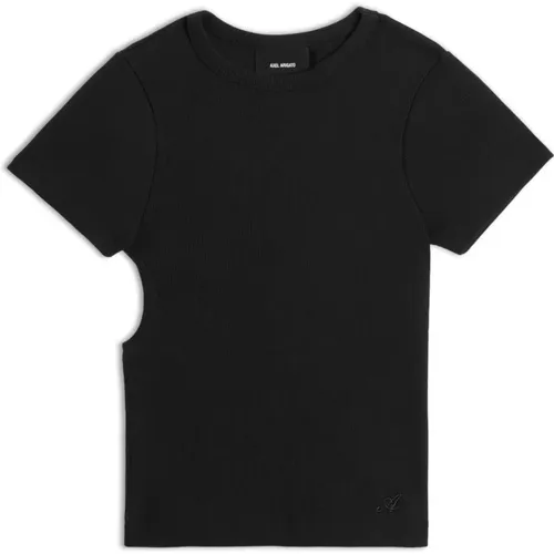 Solo Cut Out T-Shirt , Damen, Größe: M - Axel Arigato - Modalova