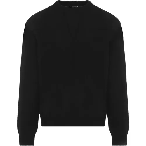 Luxuriöser Schwarzer Wollpullover - Jil Sander - Modalova