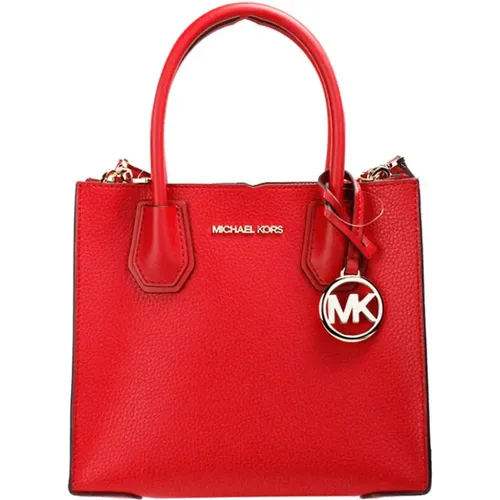 Rote Pebble Leder Messenger Tasche - Michael Kors - Modalova