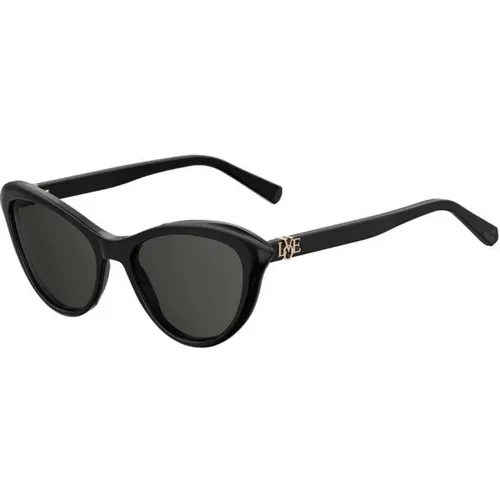 Grey Sunglasses Mol015/S-807 (Ir) , female, Sizes: 53 MM - Love Moschino - Modalova