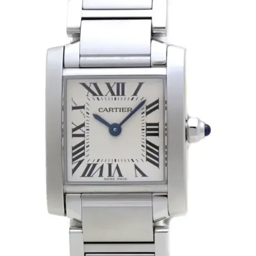 Pre-owned Stainless Steel watches , female, Sizes: ONE SIZE - Cartier Vintage - Modalova