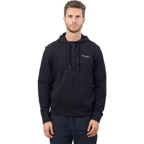 Herren Kapuzenpullover Regular Fit , Herren, Größe: M - Armani Exchange - Modalova