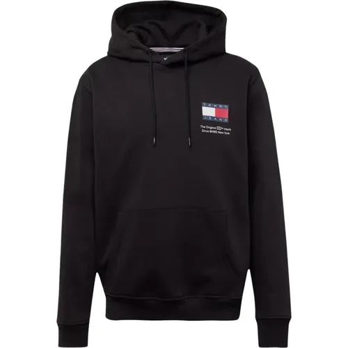 Bedruckter Logo Hoodie - Schwarz - Tommy Jeans - Modalova