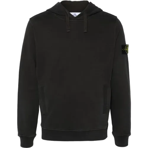 Grey Sweaters for Men , male, Sizes: M - Stone Island - Modalova