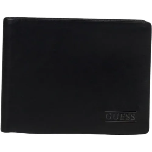 Classic Leather Card Holder , male, Sizes: ONE SIZE - Guess - Modalova