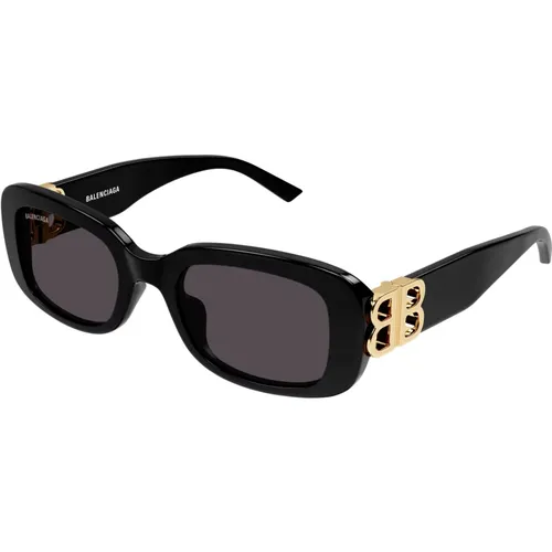 Grey Sunglasses Bb0310Sk , female, Sizes: 53 MM - Balenciaga - Modalova