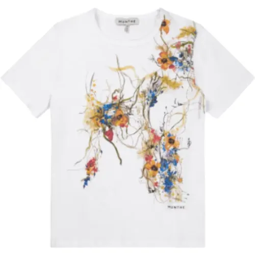 Floral Print T-Shirt , female, Sizes: M, S, XS, XL - Munthe - Modalova