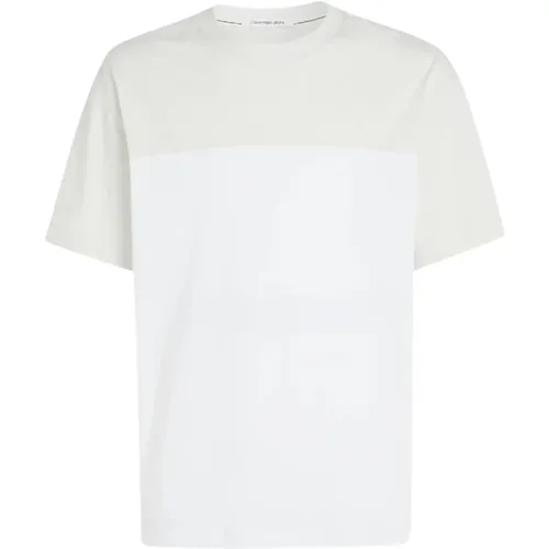 Modern Colorblock T-shirt , male, Sizes: M - Calvin Klein - Modalova