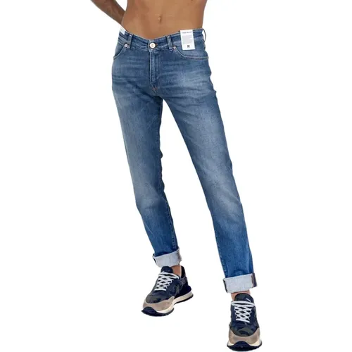 Stylische Slim-fit Swing Cowboy Jeans , Herren, Größe: W35 - PT Torino - Modalova