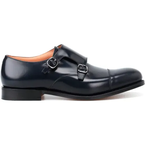 Navy Scarpa Shoes , male, Sizes: 8 1/2 UK, 9 UK - Church's - Modalova