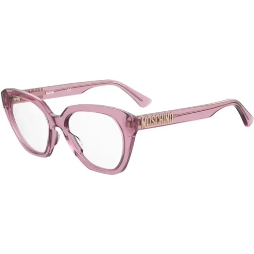 Fuchsia Stilvolle Brille für Frauen,Fuchsia Rahmen Stilvolle Brille - Moschino - Modalova