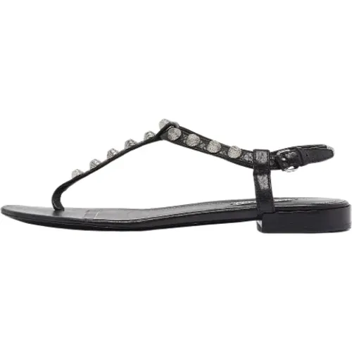 Pre-owned Leder sandals , Damen, Größe: 38 EU - Balenciaga Vintage - Modalova