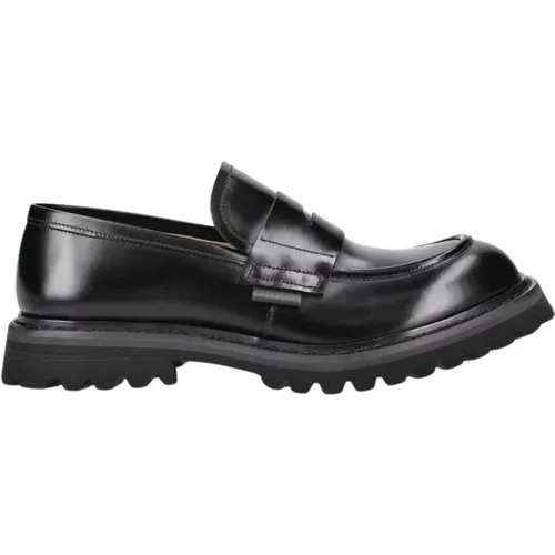 Klassischer Herren-Loafer aus schwarzem Gummi , Herren, Größe: 41 EU - Premiata - Modalova