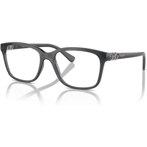 Transparent Graue Brillengestelle , unisex, Größe: 51 MM - Vogue - Modalova