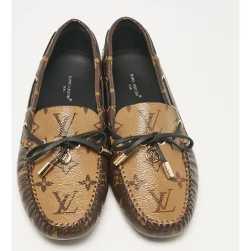 Pre-owned Coated canvas flats , female, Sizes: 4 1/2 UK - Louis Vuitton Vintage - Modalova