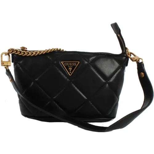Faux Leather Handbag with Zipper , female, Sizes: ONE SIZE - Guess - Modalova