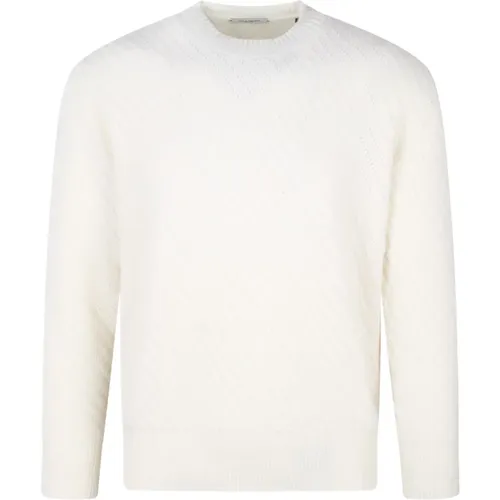 Woll-Crew-Neck Pullover Fw24 , Herren, Größe: S - Paolo Pecora - Modalova