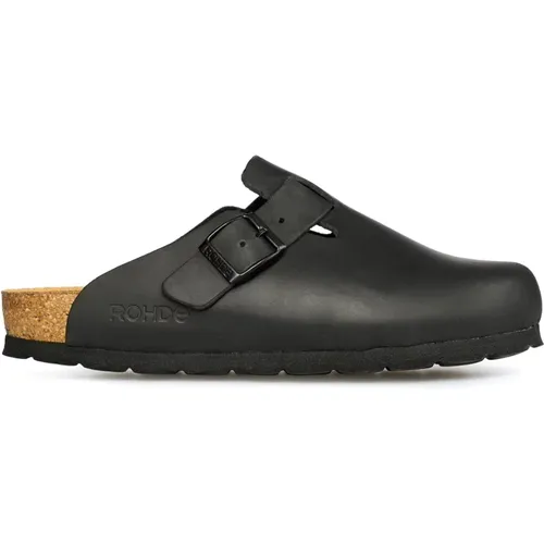 Schwarzer Outdoor-Clog - Stilvoll und vielseitig , Damen, Größe: 36 EU - Rohde - Modalova