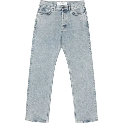 Stone Wash Classic Cut Jeans , Herren, Größe: W34 - Séfr - Modalova