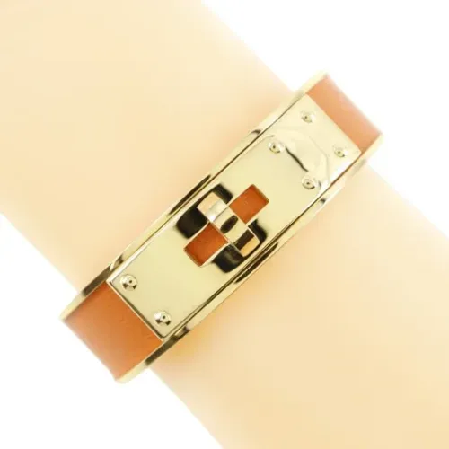 Pre-owned Leather bracelets , female, Sizes: ONE SIZE - Hermès Vintage - Modalova