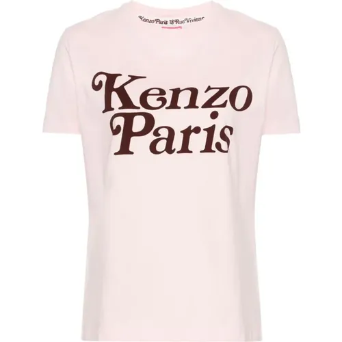 Rosa T-Shirts und Polos mit ' Paris' Print,Stylische T-Shirts und Polos - Kenzo - Modalova