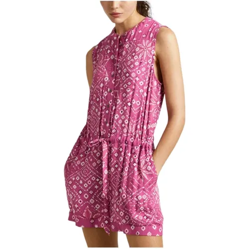 Floral Sleeveless Jumpsuit , female, Sizes: XS, M, S, L - Pepe Jeans - Modalova