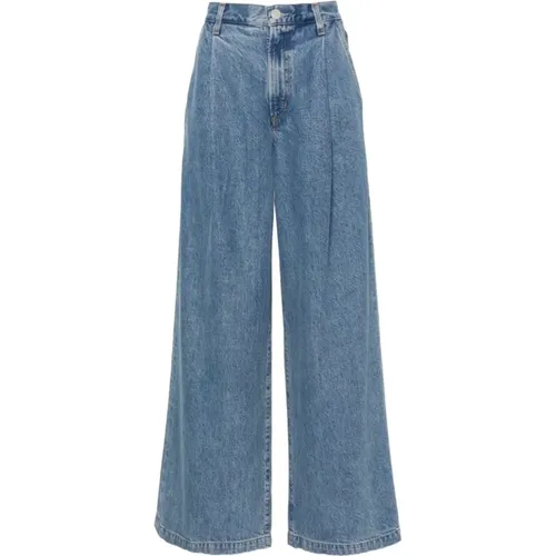 Weite Bein Hose Jeans in Blau , Damen, Größe: W23 - Agolde - Modalova