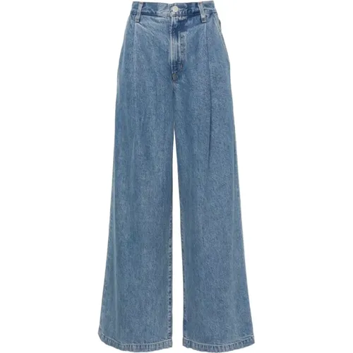 Weite Bein Hose Jeans in Blau , Damen, Größe: W25 - Agolde - Modalova