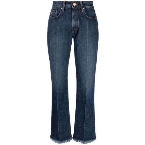 Kate Frayed Straight-Leg Jeans , female, Sizes: W28 - Jacob Cohën - Modalova