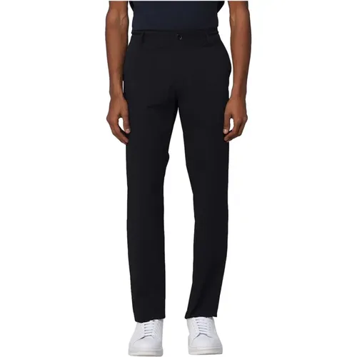 Slim Fit Hose mit Logo Reißverschluss , Herren, Größe: W30 - Armani Exchange - Modalova