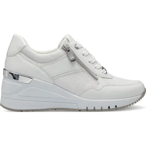Weiße Sneakers für Frauen , Damen, Größe: 40 EU - marco tozzi - Modalova