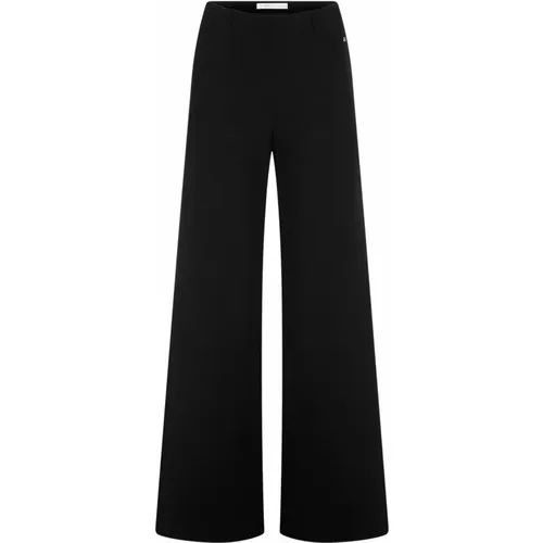 High-Waist Pull-on Hose mit weitem Bein - RAFFAELLO ROSSI - Modalova