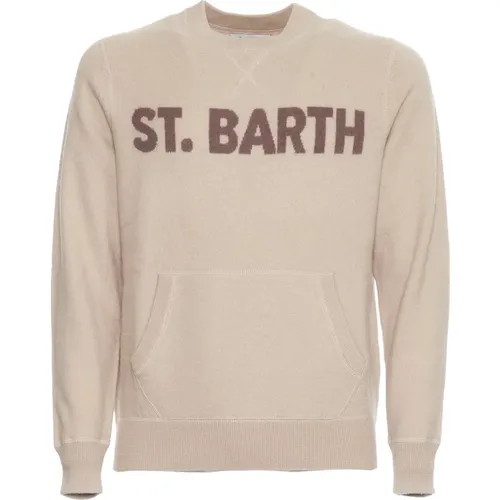 Beiger Pullover mit Fronttasche - MC2 Saint Barth - Modalova