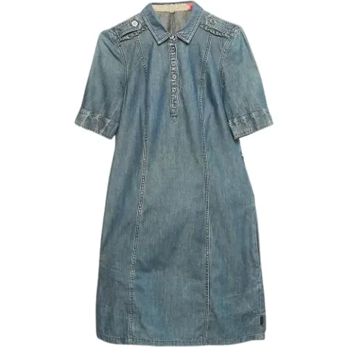 Pre-owned Denim dresses , female, Sizes: S - Burberry Vintage - Modalova