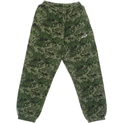 Camo Fleece Hose Damen Tracksuit , Damen, Größe: XS - HUF - Modalova