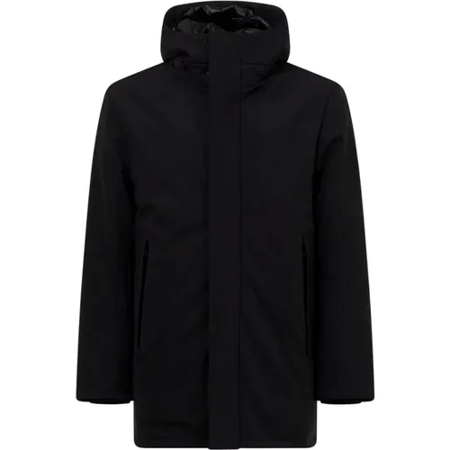 Hooded Parka with Zipper , male, Sizes: L, 2XL, M - People of Shibuya - Modalova