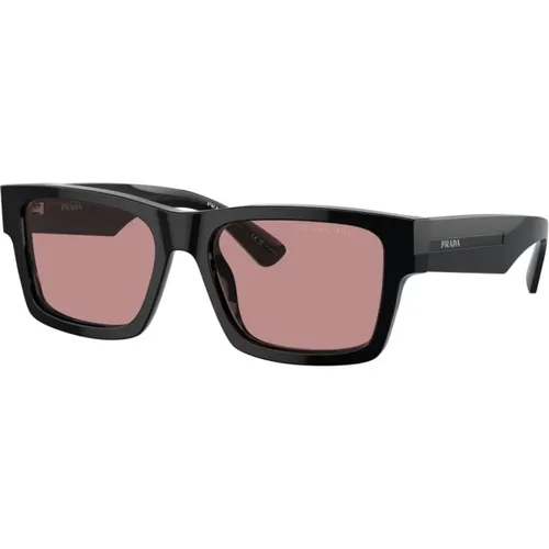 Square Sunglasses with Pink Lenses , unisex, Sizes: 56 MM - Prada - Modalova