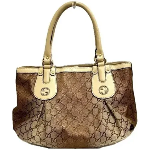 Pre-owned Canvas gucci-bags , female, Sizes: ONE SIZE - Gucci Vintage - Modalova