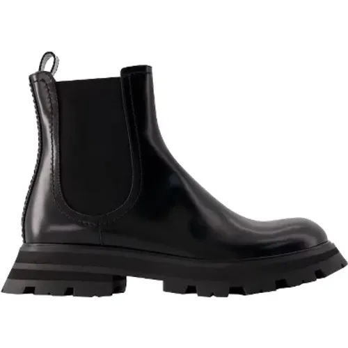 Leather Chelsea Boots , female, Sizes: 3 UK, 2 UK, 3 1/2 UK, 7 UK, 4 UK, 5 1/2 UK, 6 UK, 5 UK - alexander mcqueen - Modalova