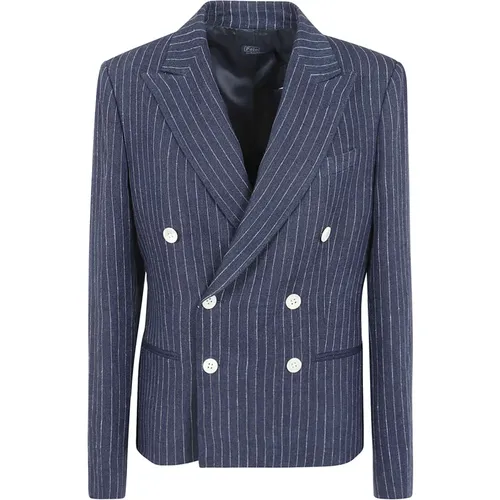 Blaue Blazer für Frauen Ss24 , Damen, Größe: XL - Ralph Lauren - Modalova