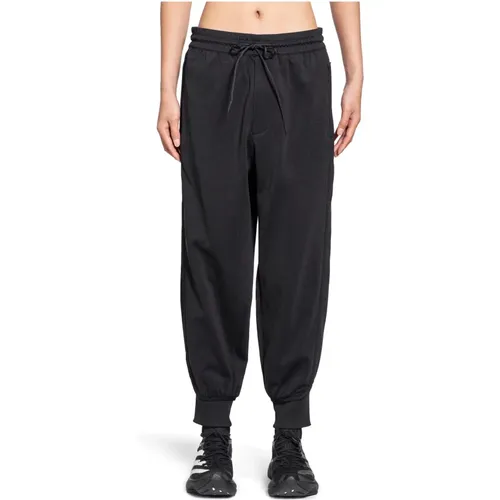 Schwarze Cuffed Jersey Hose , Herren, Größe: L - Y-3 - Modalova