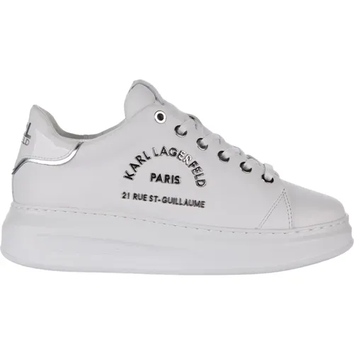 Maison Lace-Up Trainers , female, Sizes: 6 UK, 4 UK, 5 UK - Karl Lagerfeld - Modalova