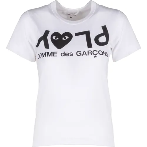 T-Shirts , Damen, Größe: L - Comme des Garçons Play - Modalova