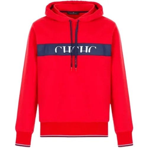 Embroidered Hoodie Regular Fit Cotton , male, Sizes: M, L - Carolina Herrera - Modalova